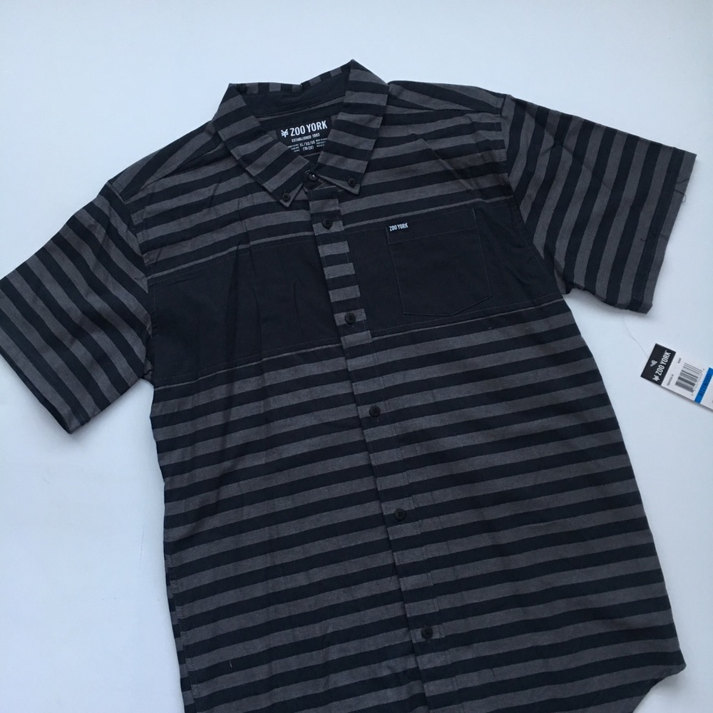 Boys SS Button-Up Top - Picture 2 of 6